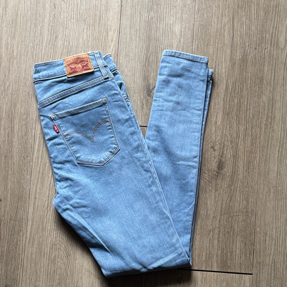 Levi's Women's Sky Blue Skinny Jeans